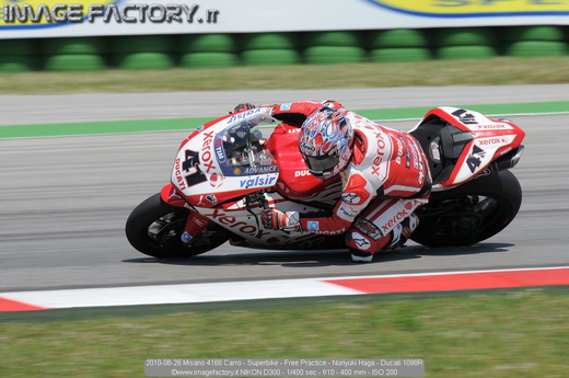 2010-06-26 Misano 4168 Carro - Superbike - Free Practice - Noriyuki Haga - Ducati 1098R